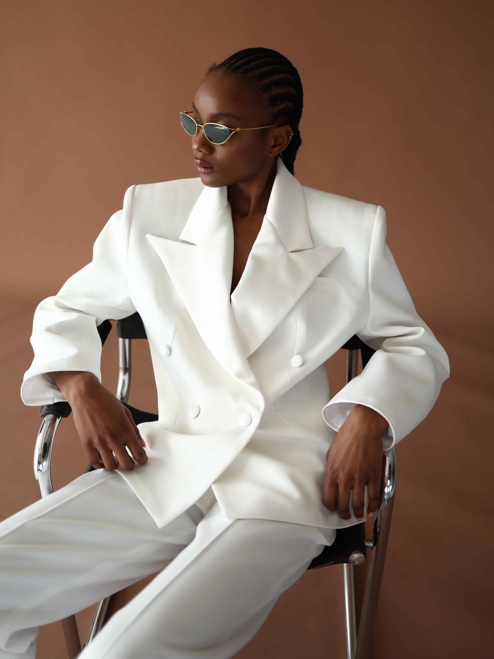 JUN BLAZER AND PANTS SET