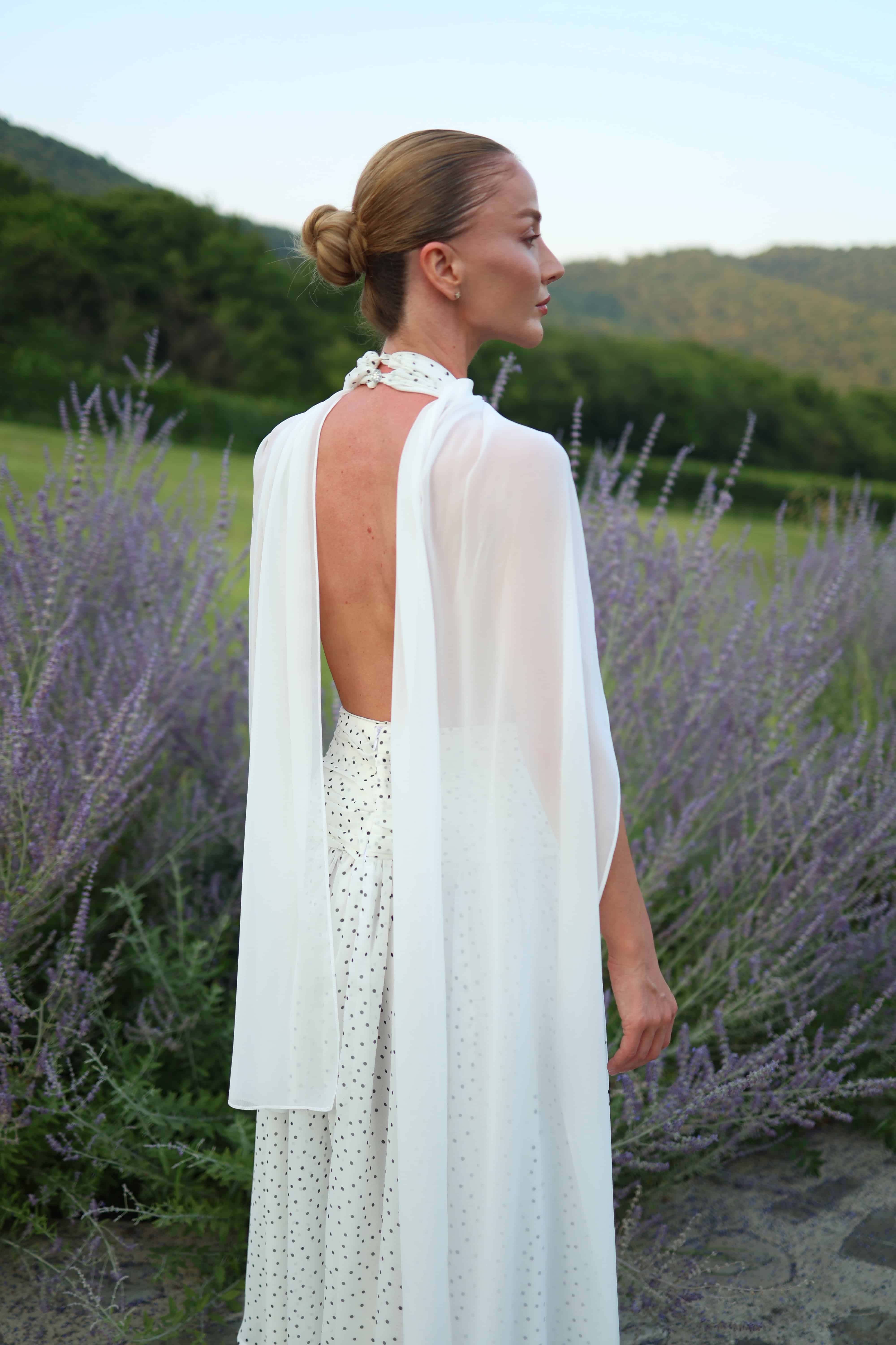CHIFFON DOTS DRESS