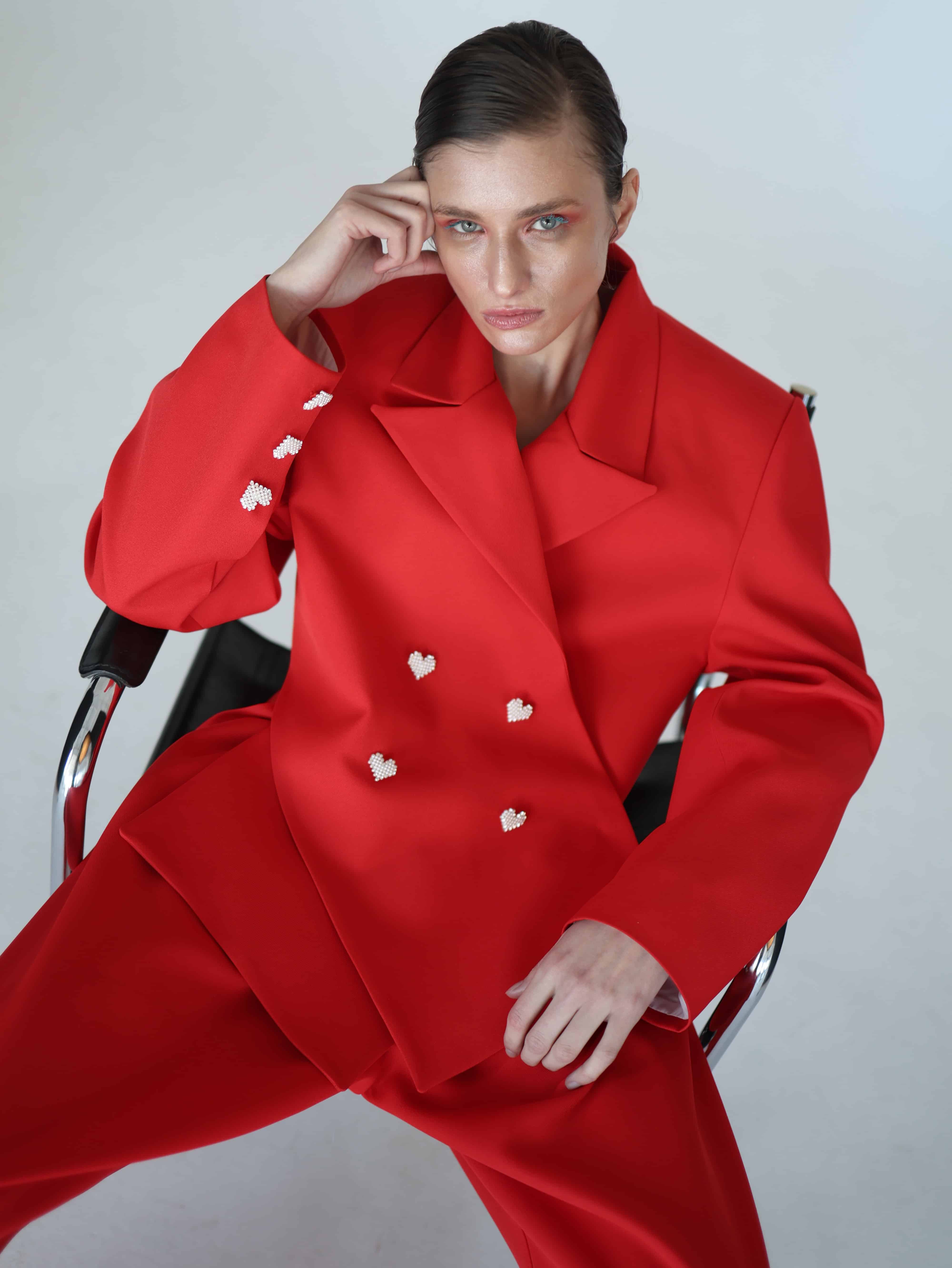 RED CO-ORD SET