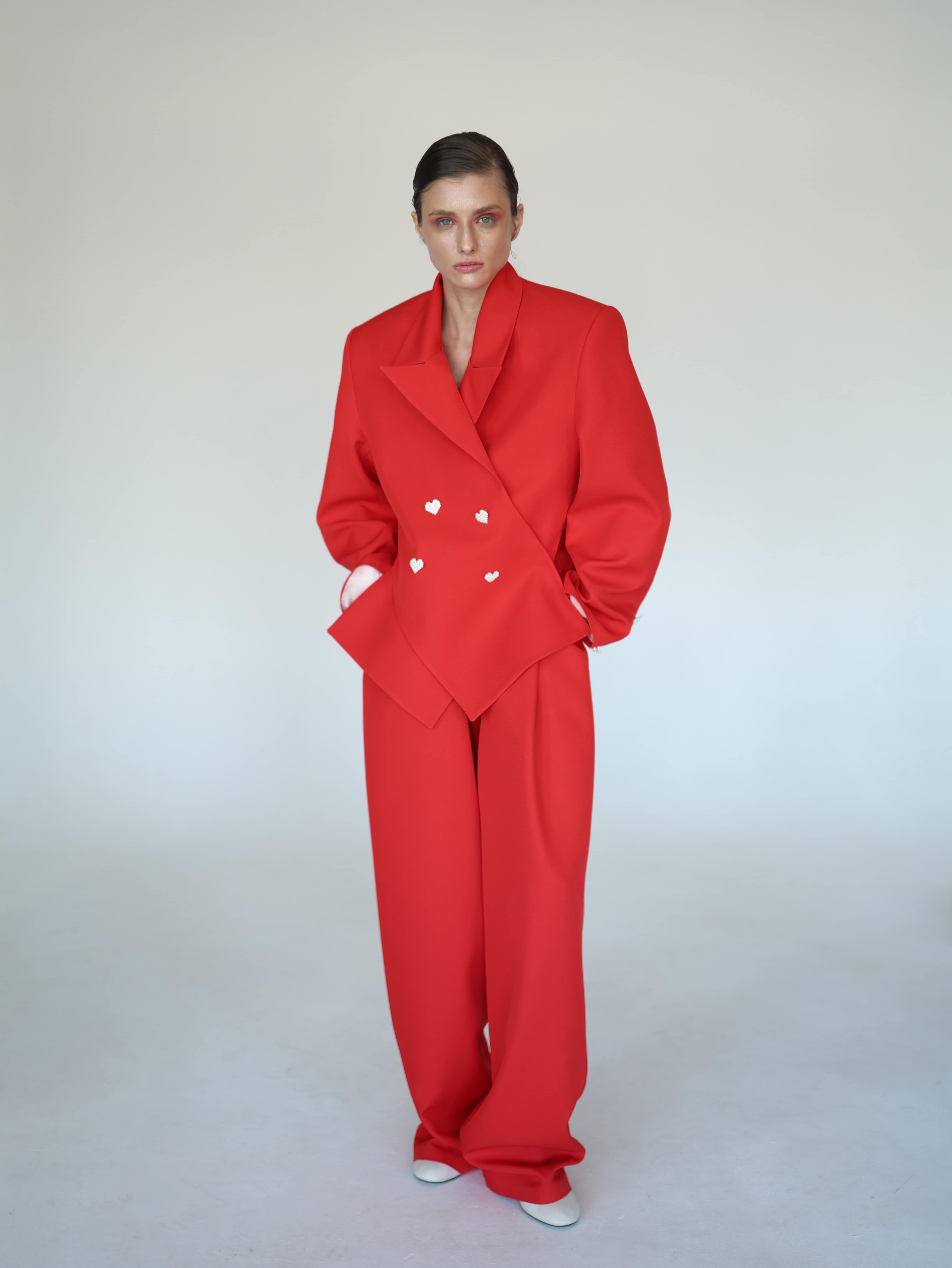 RED CO-ORD SET